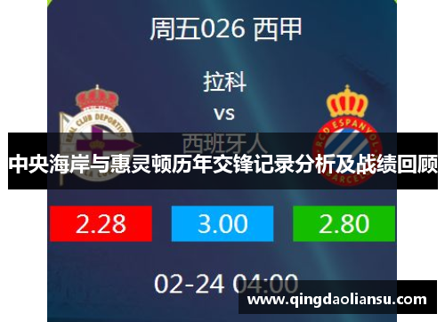 中央海岸与惠灵顿历年交锋记录分析及战绩回顾